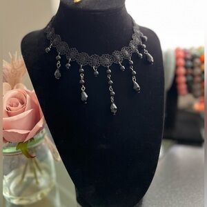 Black Lace Choker Necklace